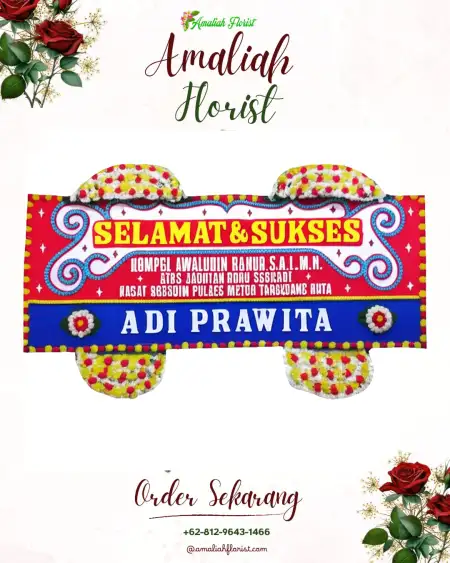 Papan Bunga Ucapan Selamat Sirnoboyo